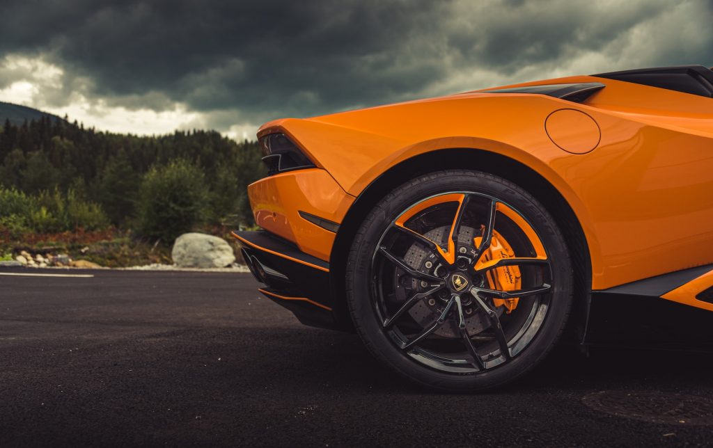 Lamborghini-velg-oranje